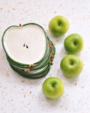 Carica l'immagine nel visualizzatore di Gallery, Apple Spoon Rest stacked on a countertop with fresh green apples.