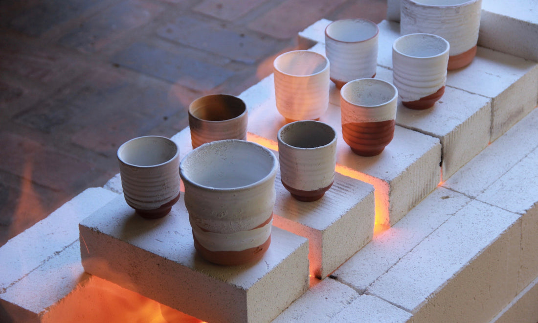 The process of firing clay