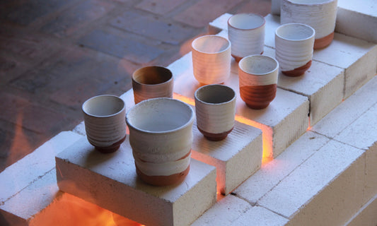 The process of firing clay