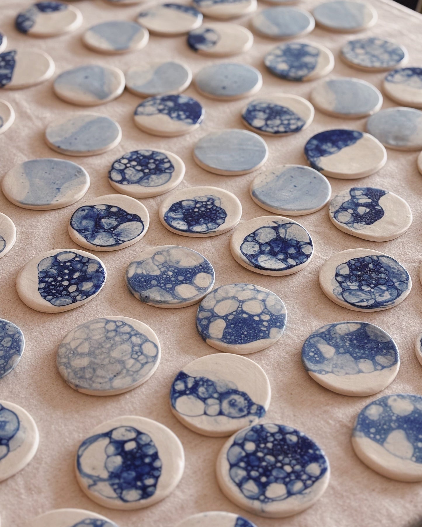 Handmade ceramic cutlery rests
