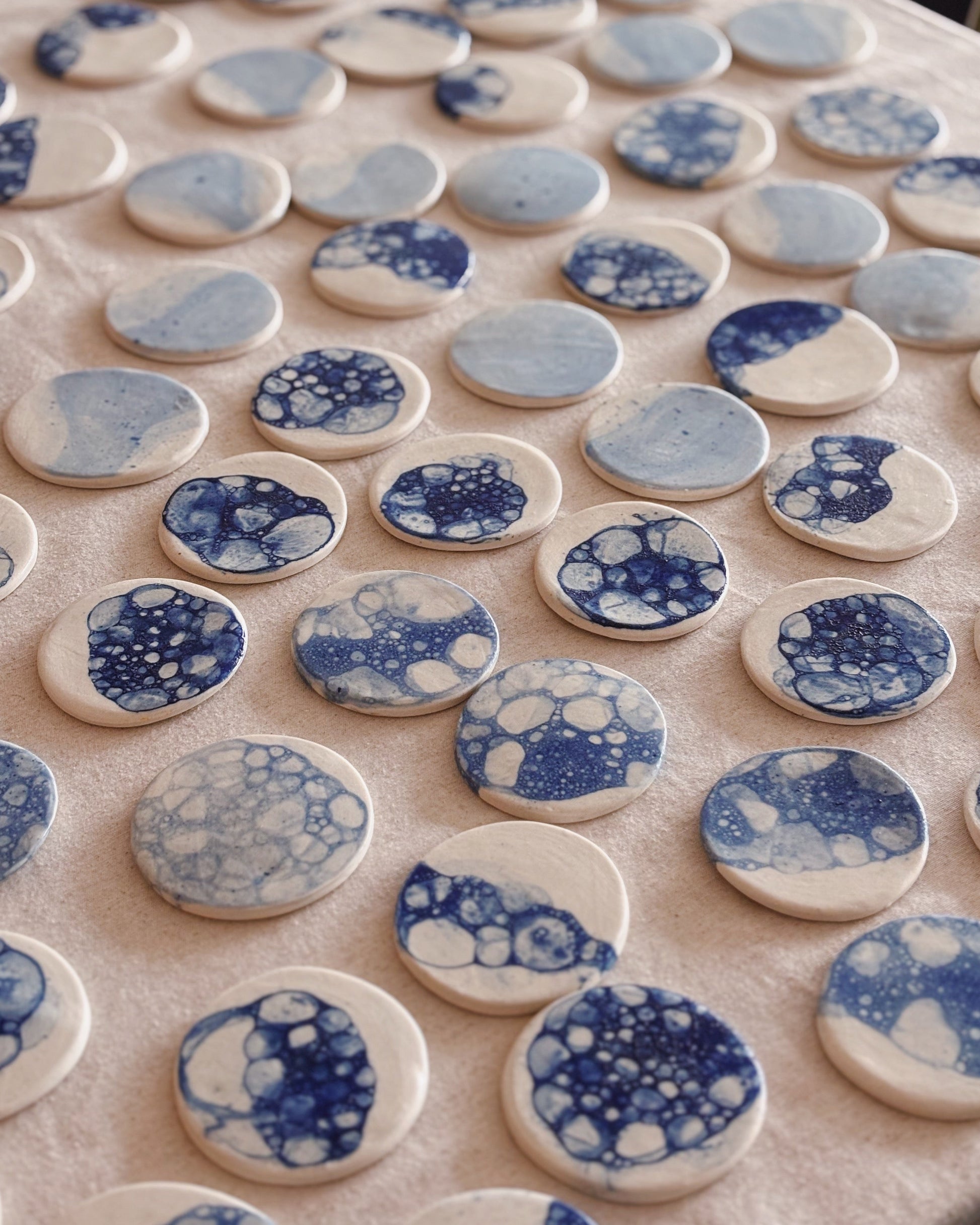 Handmade ceramic cutlery rests