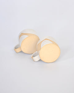 Elisa Ceramics Petal Espresso Mugs bottom