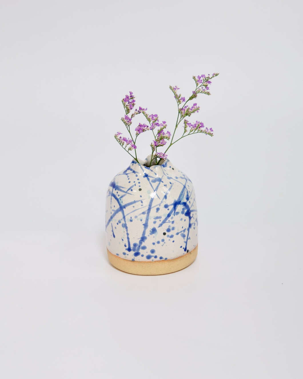 Elisa Ceramics Blue Starfish Flower Vase