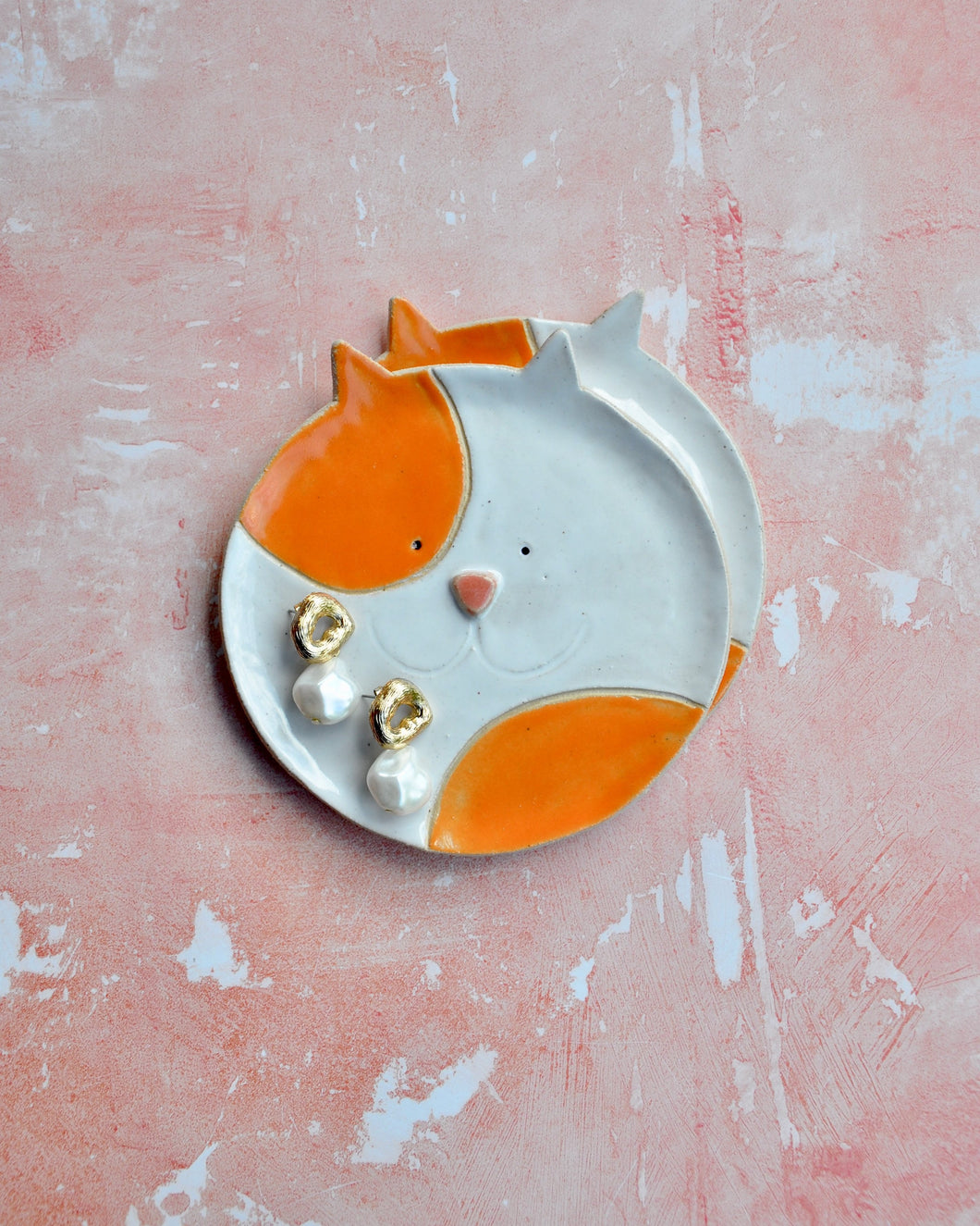 Elisa Ceramics Cat Jewellery Plate