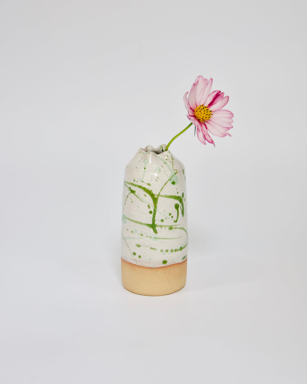 Elisa Ceramics Green Starfish Flower Vase