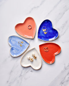 Elisa Ceramics Heart Jewellery Plate