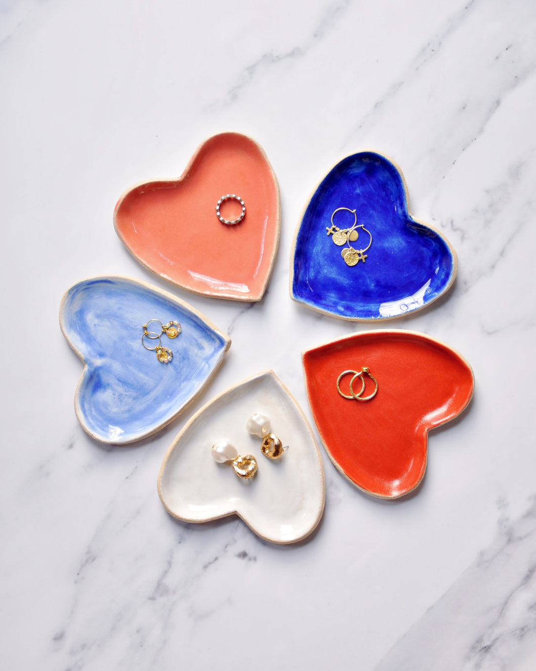 Elisa Ceramics Heart Jewellery Plate