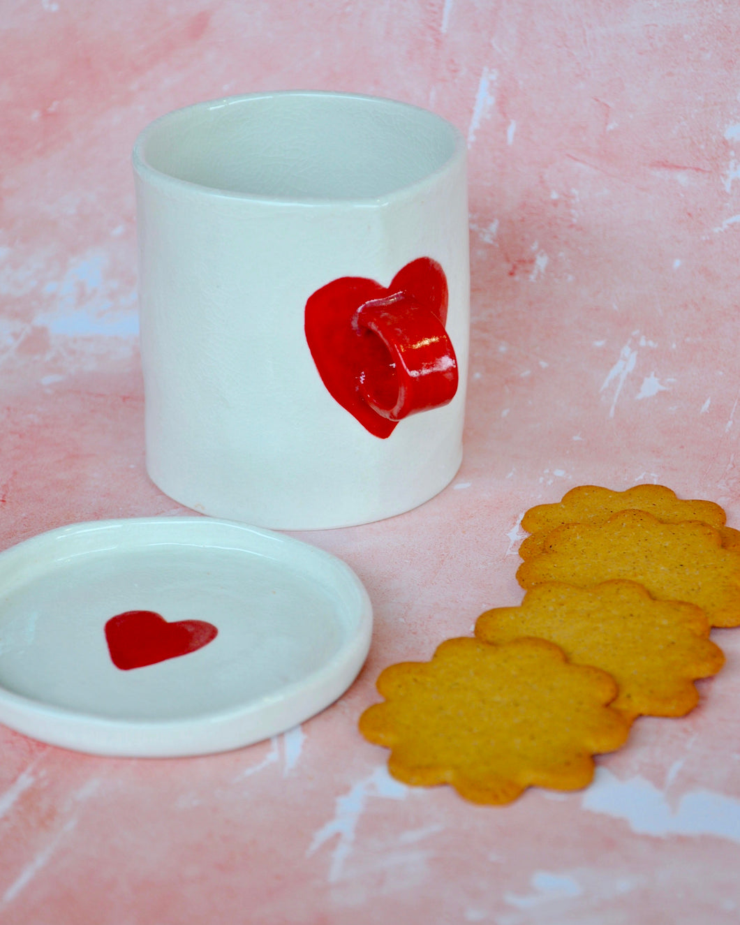 Elisa Ceramics Heart Mug and Plate