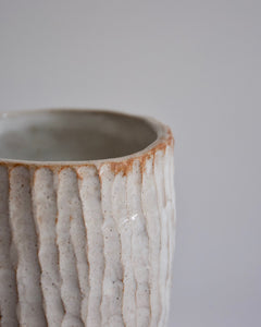Elisa Ceramics Linen Planter detail