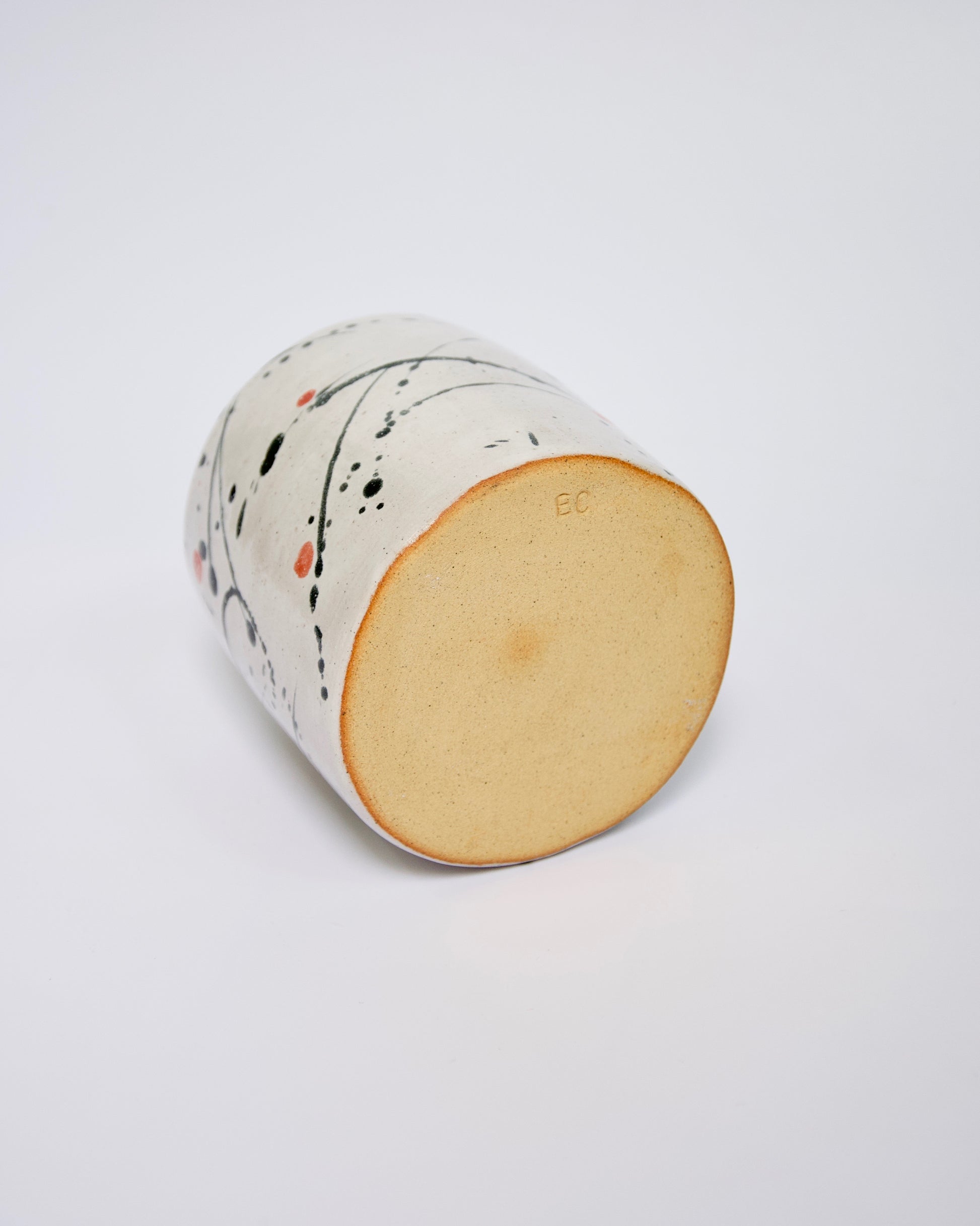 Elisa Ceramics Pollock Flower Vase Bottom