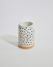 Load image into Gallery viewer, Elisa Ceramics Raku Polkadot Vase front
