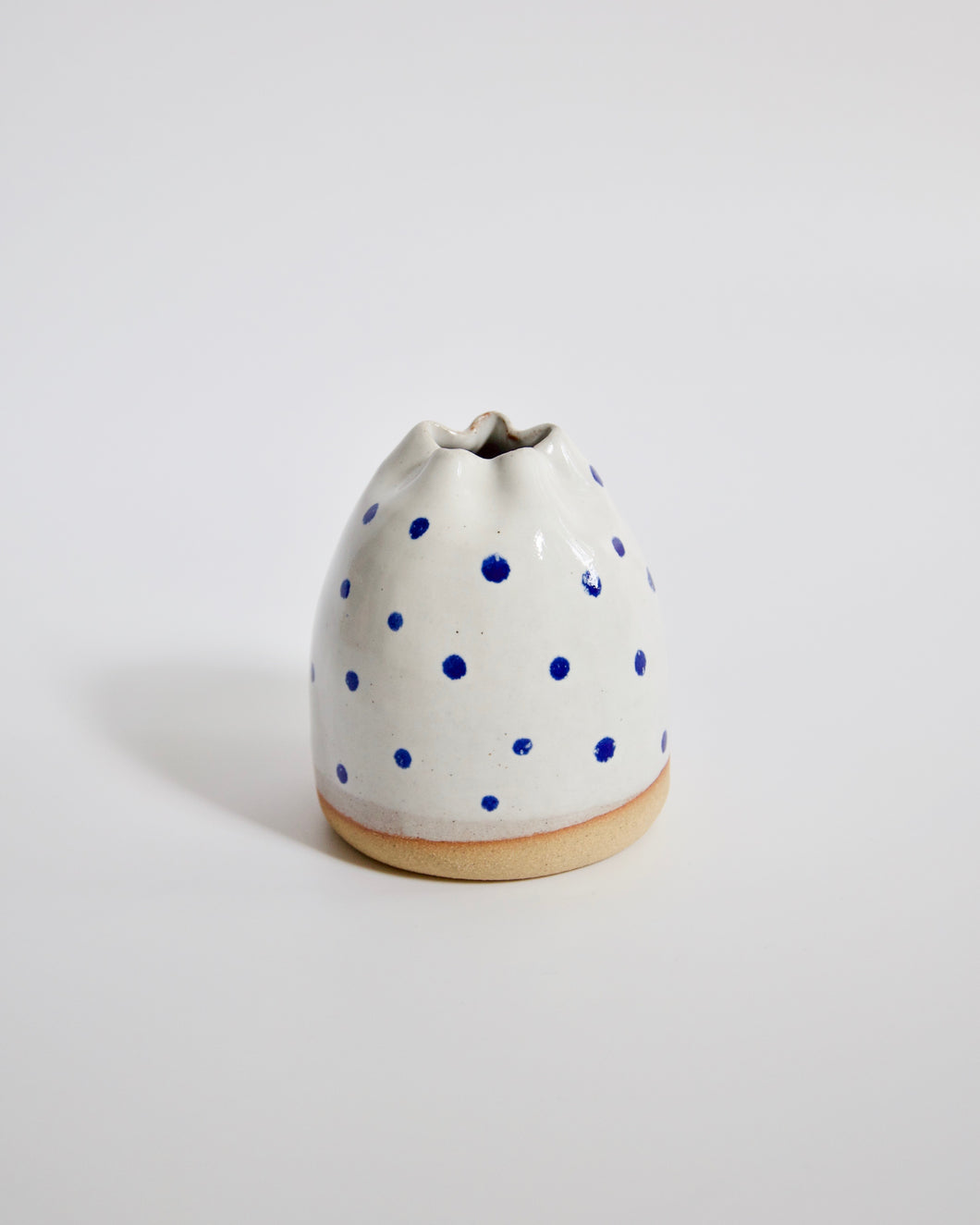 Elisa Ceramics Blue Polkadots Starfish Vase