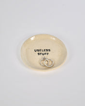 Load image into Gallery viewer, Elisa Ceramics Useless Stuff Jewellery Plate front
