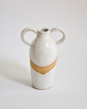 Load image into Gallery viewer, Elisa Ceramics White Amphora Flower Vase front
