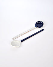 Load image into Gallery viewer, Elisa Ceramics White and Blue Spoons front
