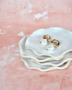 Elisa Ceramics White Jewellery Plate